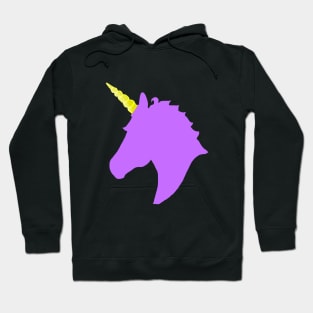 Lavender Unicorn Head Hoodie